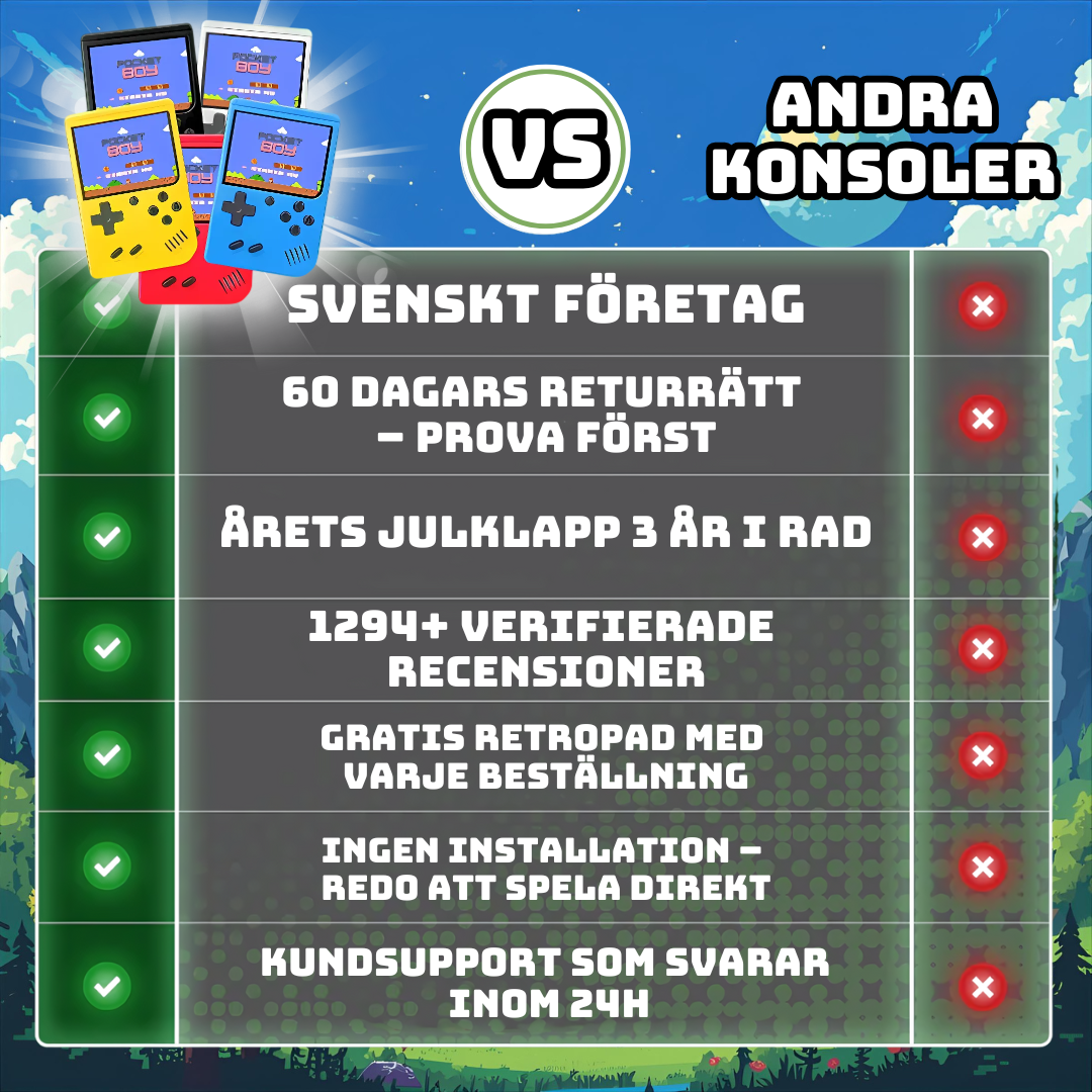 Comparision pocketboy